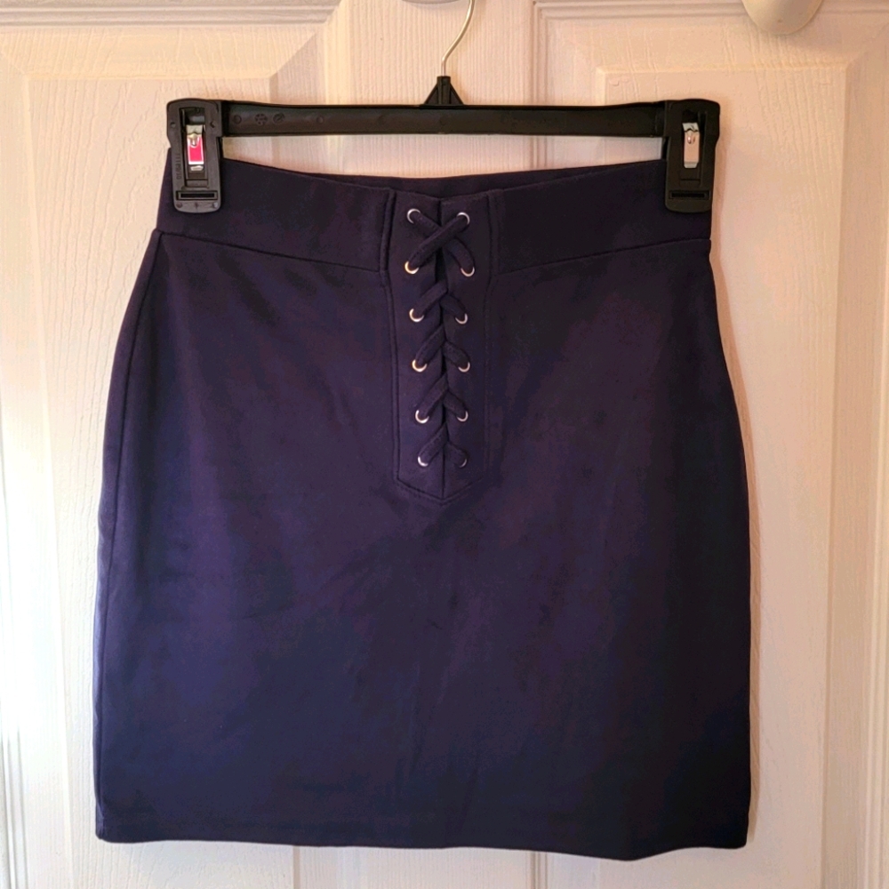 Navy Mini Skirt